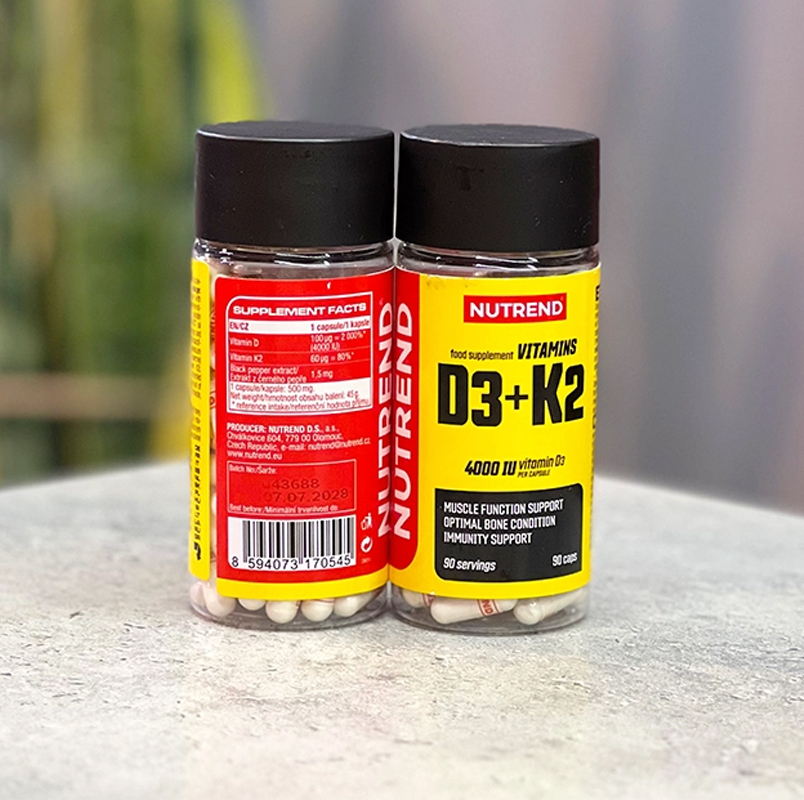 د ۳ + کا ۲ ناترند D3 + K2 Nutrend