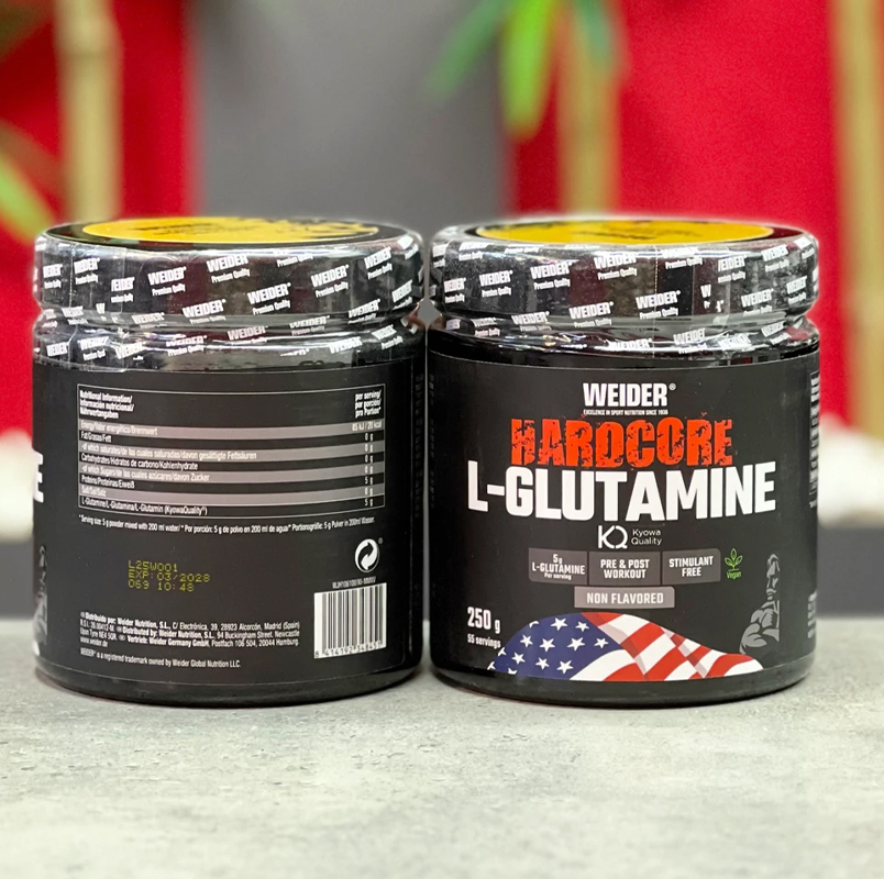  ال گلوتامین ویدر 250 گرمی Weider Hardcore L-Glutamine 