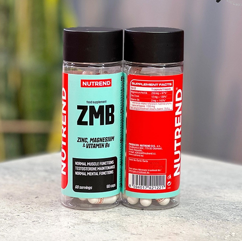  زینک، منیزیم و ویتامن ب ۶ ناترند ۶۰ کپسول Nutrend ZMB 