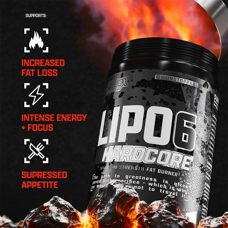 لیپوسیکس هاردکور ناترکس 60 کپسول Nutrex Lipo-6 HardCore
