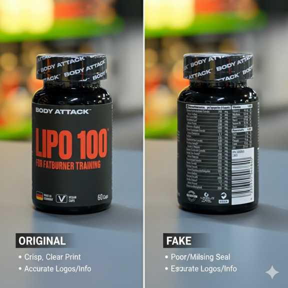 تفاوت Lipo 100 اصل و تقلبی