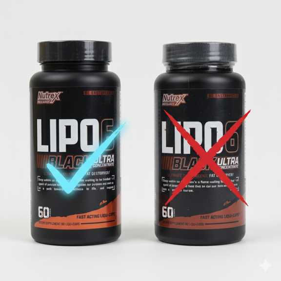 تفاوت Lipo-6 Black Ultra اصل و تقلبی