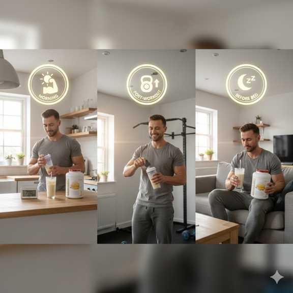 بهترین زمان مصرف پروتئین ماسلین